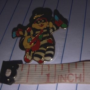 Collectible Vintage Holiday McDonald's pin Hamburgular